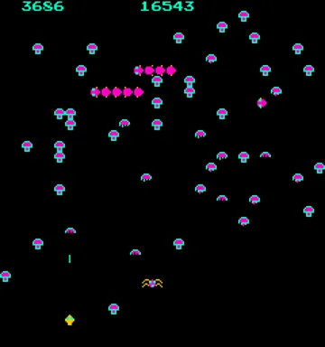 Centipede (revision 2) screen shot game playing